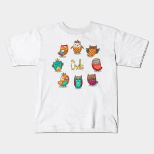 Owl Circle Kids T-Shirt